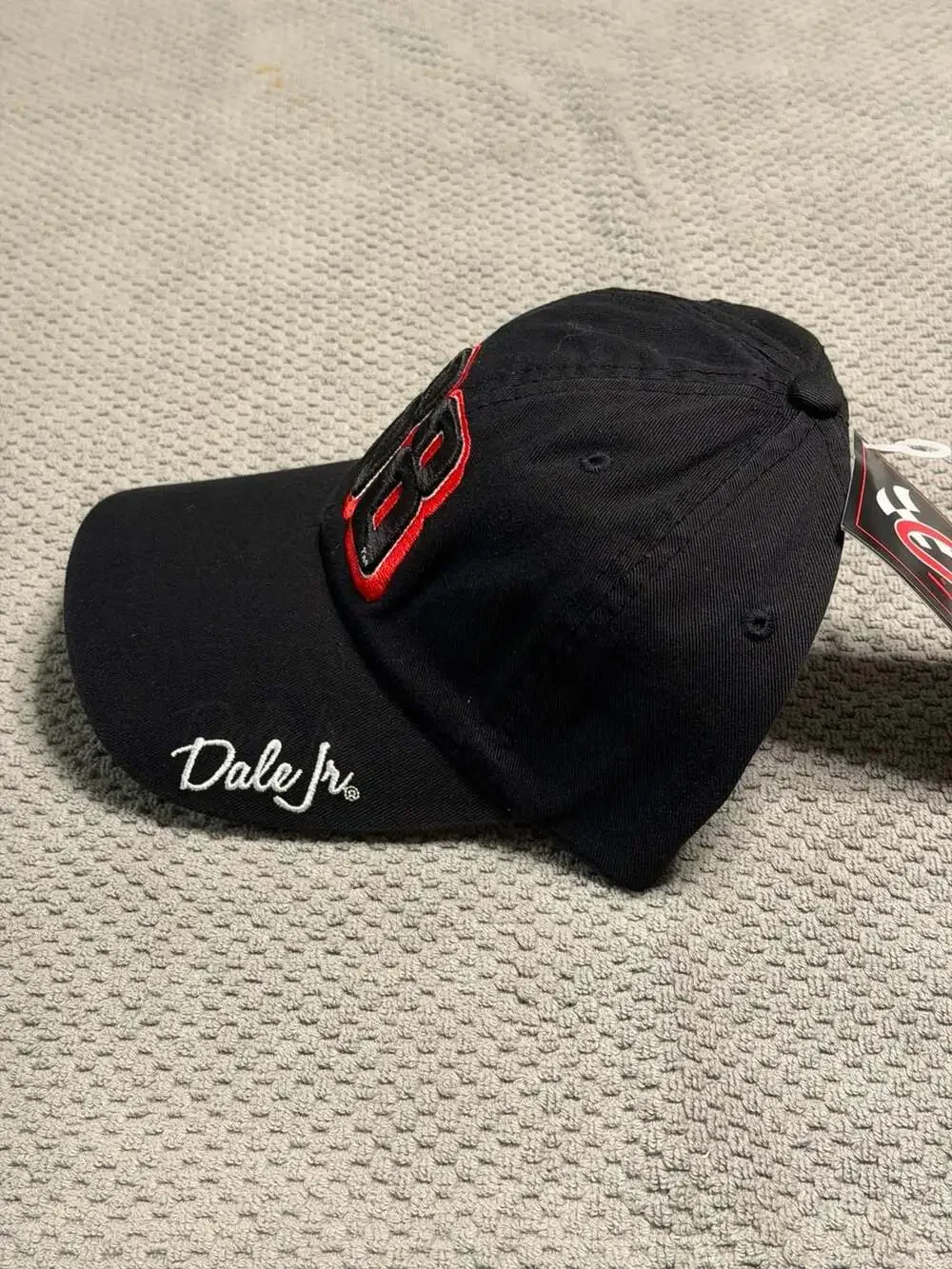 Dale Earnhardt Jr Hat Cap Men's Black Strapback #88 Nascar Racing